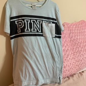 Mint colored SS PINK brand T-shirt